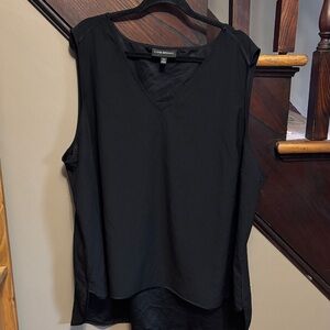 Lane Bryant Black Sleeveless V-Neck Camisole Top